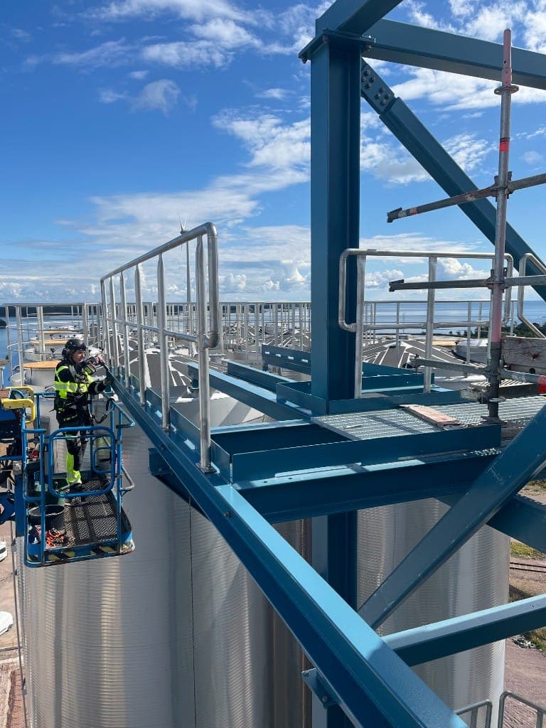 Stålmontage på höjd - montage av stålkonstruktion Kalmar län